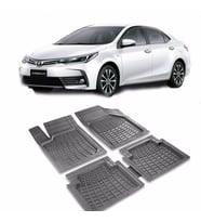 TOYOTA COROLLA Havuzlu Oto Paspas (PRS) (Siyah-Gri)