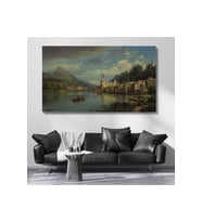 Klasik Ressam Yağlı Boya Görseli Kanvas Tablo Dijital Baskı Salon Tablosu
