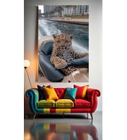 VAHŞİ BİR TATİL V1 Ev Duvar Salon Güzellik Salonu Ofis Dükkan Dekarasyon Kanvas Tablo (Çok Renkli)