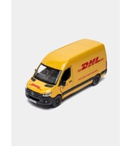 Kinsmart Mercedes Sprinter Metal Çek Bırak Diecast Model Araba (Sarı)
