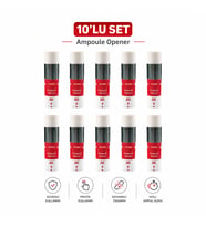 Ampul Açacağı 10'lu Set Güvenli Ampul Kırıcı Aparat Tüm Ampul Tipleriyle Uyumlu Hemşire ve Sağlık Çalışanları İçin