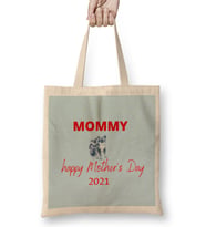 Mothers Day 2021 Best Mother Ever GIFT 2021 Bez Çanta Uzun Saplı