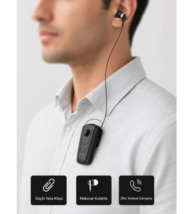 Ergonomik Bluetooth Kulaklık – 8 Saat Konuşma, Gürültü Azaltıcı Mikrofon