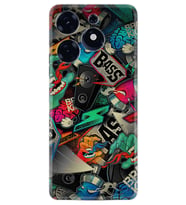 Tecno Spark 10 Pro Kılıf Resimli Desenli Silikon Platinium Series Bass 1886