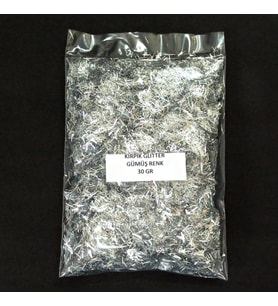 GLİTTER  EPOKSİ REÇİNE SANATSAL  SÜSLEME ELİ İŞİ KIRPIK GÖRÜNÜMLÜ GLİTTER NAİL ART MAKYAJ  SİM GÜMÜŞ 30 GR