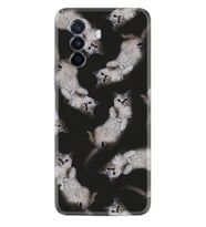 Huawei Nova Y70 Y90 Nova 9 SE  Kılıf Desemli Silikon Sevimli Kedicikler 1785
