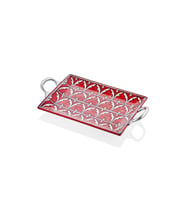 CORALLO SERVİS TEPSİSİ KIRMIZI 47X27 CM