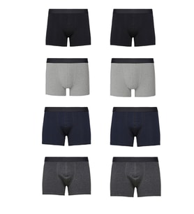Erkek 4 Renk 8'li Paket Pamuklu Likralı Boxer
