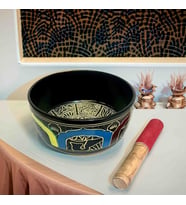 Özel Meditasyon Çanı El Yapımı Tibet Ses Terapisi Çanağı, Râhatlatıcı Dinginleştirici Ses Frekansı, Yoga, Meditasyon Kasesi Strês Giderici Zihin Dengesi Feng Shui Şifa Kaynağı