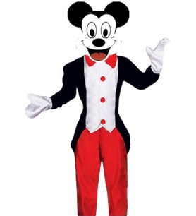 Mickey Mouse Kostümü Uzun Ceketli