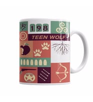 Teen wolf piktogram   Kupa Bardak Porselen