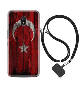 Xiaomi Redmi 8A 8 Pro 9C 9T 10C 11T Pro Kılıf Boyun Askılı Silikon Şanlı Türk Bayrağı 2 1317