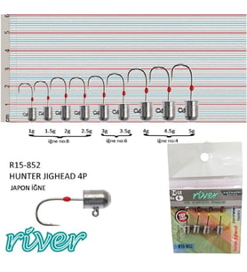 JİGHEAD RİVER HUNTER 4’LÜ PAKET 2GR