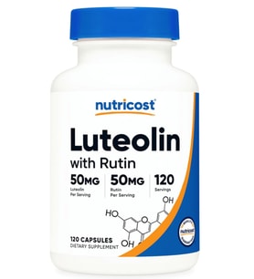 Nutricost Luteolin with Rutin Complex (ÖSG ÖZEL SPORCU GIDALARI) 100mg (50mg Luteolin, 50mg Rutin) 120 Capsules.Abd Menşei.