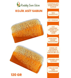 Kabak Lifli Kojik Kojic Asit Sabun El Yapımı Doğal 120 gr