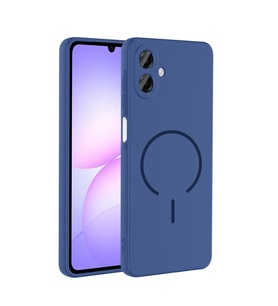 Samsung Galaxy A07 Uyumlu Kılıf M-safe Şarj Özellikli Zore Meta Kapak