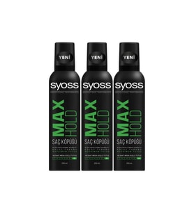 Syoss Köpük Maximum Tutuş 250ml X3