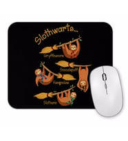 Harry Pawter Cute Sloth, Slothwarts Mouse Pad