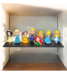 DISNEY PRENSES KARAKTERLERİ 8Lİ SET ARİEL BELLE CİNDERELLA RAPUNZEL MULAN JASMİNE SNOW WHİTE AURORA