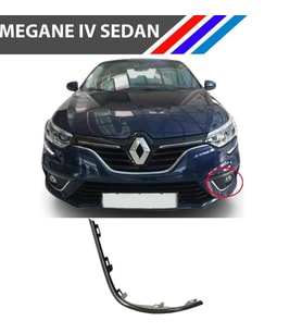 Megane IV Sedan Sis Far Çerçeve Çıtası Nikelaj Sol Taraf
