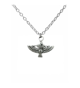 Faravahar Ahura Mazda Kolye – 60 cm Zincirli, Antik Tasarımlı Unisex Sembol Aksesuar