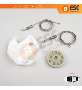 Ford Focus MK1 1998-2005 4/5 Kapı Hatchback Sedan Wagon 1143005 İçin Arka Sol Cam Kriko Tamir Seti
