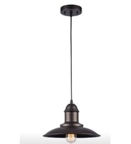 MYLİGHTS RETRO RUSTİK METAL SARKIT VİNTAGE TEKLİ  EN  33 CM (Siyah)