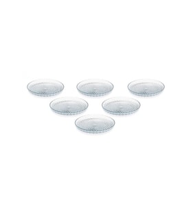 Sigma Aden Cam Pasta Tabağı 6'lı (Şeffaf)