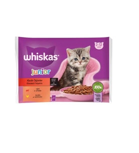 Whiskas Pouch Yavru Etli Seçenekler (4lü paket) 85 G