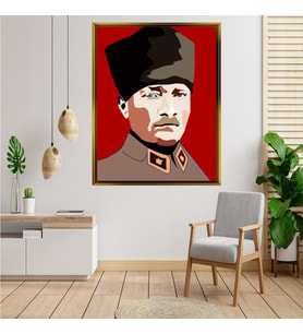 ÇERÇEVELİ ATATÜRK TABLO S469