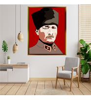 ÇERÇEVELİ ATATÜRK TABLO S469
