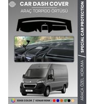 PEUGEOT BOXER (2017-2021) Torpido Örtüsü Panel Koruma Torpido Koruma Tam Uyum Kaymaz Özel Kesim