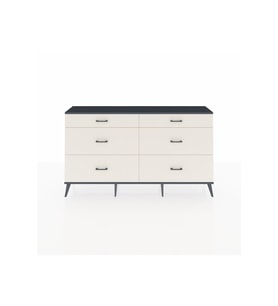 Arges Konsol 6 Çekmeceli  176x30x99 Çam-Antrasit/Aytaşı