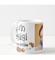 Kişiye Özel Evin Reisi Beyaz Kupa Bardak Fotoğraflı