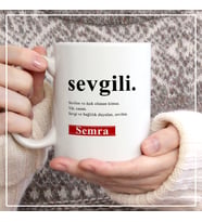Sevgili Kupa Bardak Erkek Arkadaşa Kız Arkadaşa Özel Sevgili Tanımlı Kupa Bardak