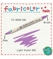 Zig Fabricolor Twin Çift Uçlu Kumaş Boyama Kalemi LIGHT VIOLET 