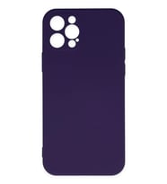 Pilelistore   iPhone 12 Pro Max Kılıf Nano içi Kadife Silikon - Mor