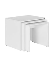 Adore Mobilya Trıple Zigon Sehpa - Parlak Lake Beyaz 55x47x40 cm (GxYxD)