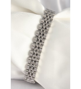 316L Çelik Gümüş Renk Zincir Model Erkek Bileklik 5886 - SSSSSS2451-5876