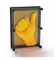 KÜÇÜK BOY 13X10 CM TURUNCU PİN ART ORANGE 3-DİMENSİONAL PİN SCULPTURE TURUNCU PİNART 3D ÇİVİ SANATI