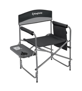 KingCamp Ash Comfort Katlanır Kamp Sandalyesi Grey (Siyah-Kırmızı)
