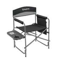 KingCamp Ash Comfort Katlanır Kamp Sandalyesi Grey (Siyah-Kırmızı)