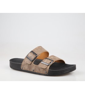 Pierre Cardin Pc-7241 Ortopedik Vizon Nubuk Erkek Terlik