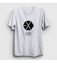 Presmono Unisex Beyaz Logo Exo T-Shirt 61397tt (Beyaz)