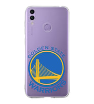 Huawei Honor 8c  Uyumlu Kapak Golden State Warriors Tasarımlı Şeffaf Silikon Kılıf