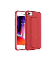 Apple iPhone SE 2022 Uyumlu Kılıf Zore Qstand Kapak (Kırmızı)