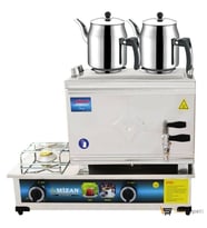 MİZAN MC102 Çift Demlik LPG'li Çay Kazanı 20 Lt + DEMLİK