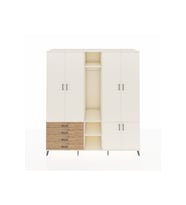 Kronos Dolap 14 Raflı 4 Çekmeceli Tek Askılı 220x59x243 Aytaşı-Aytaşı/Çam