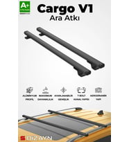 S-Dizayn Mazda CX-9 S-Bar Cargo V1 Ara Atkı Tavan Taşıyıcı Barı Siyah 130 Cm 2015 Üzeri A+ Kalite