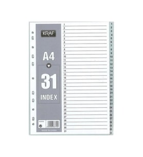 Ayraç A4 1-31 Rakam